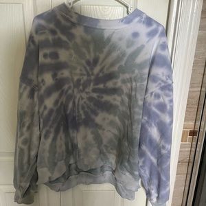 Light blue tie dye hoodie